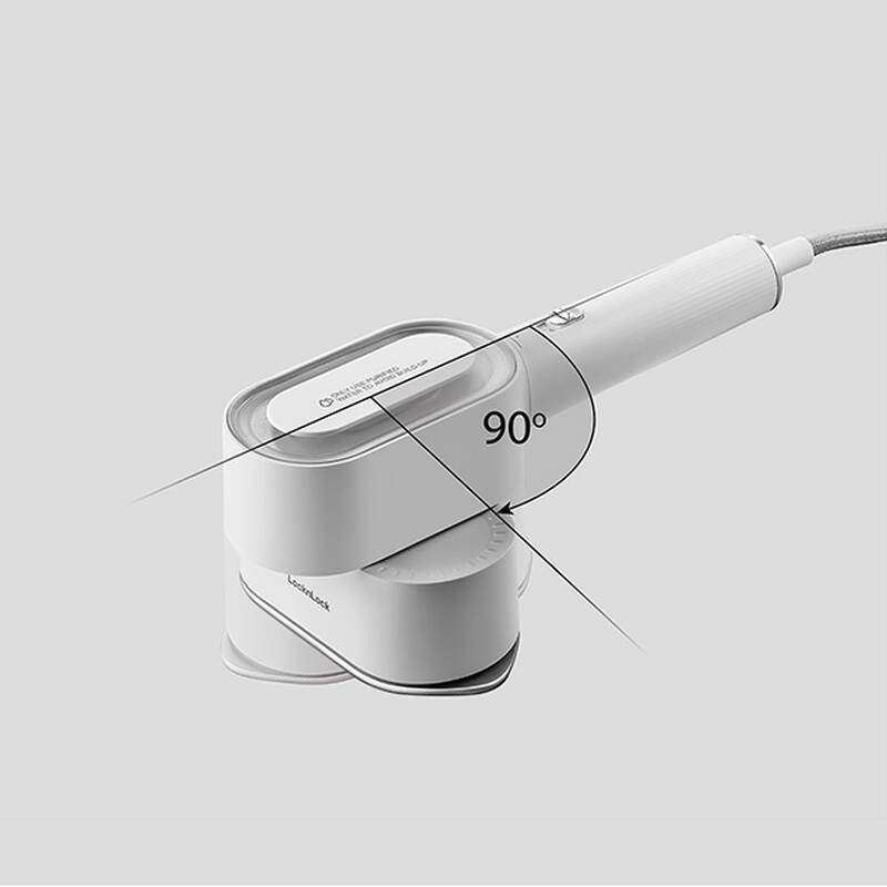 Bàn Ủi Hơi Nước Locknlock Rotating Steam Iron 220240V, 5060Hz, 10001200W, 80ml Màu Trắng - ENI282WHT, , large image number null